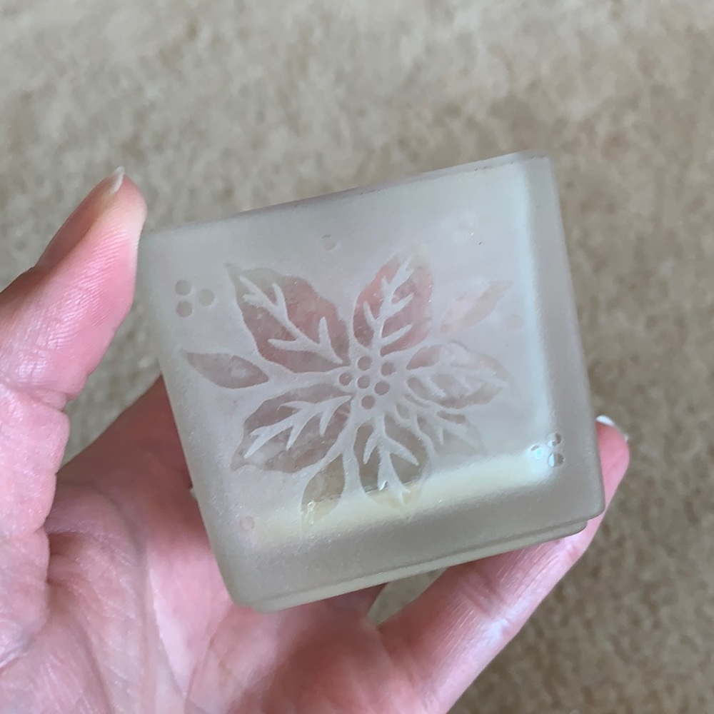 PartyLite Christmas Poinsettia Votive Holder